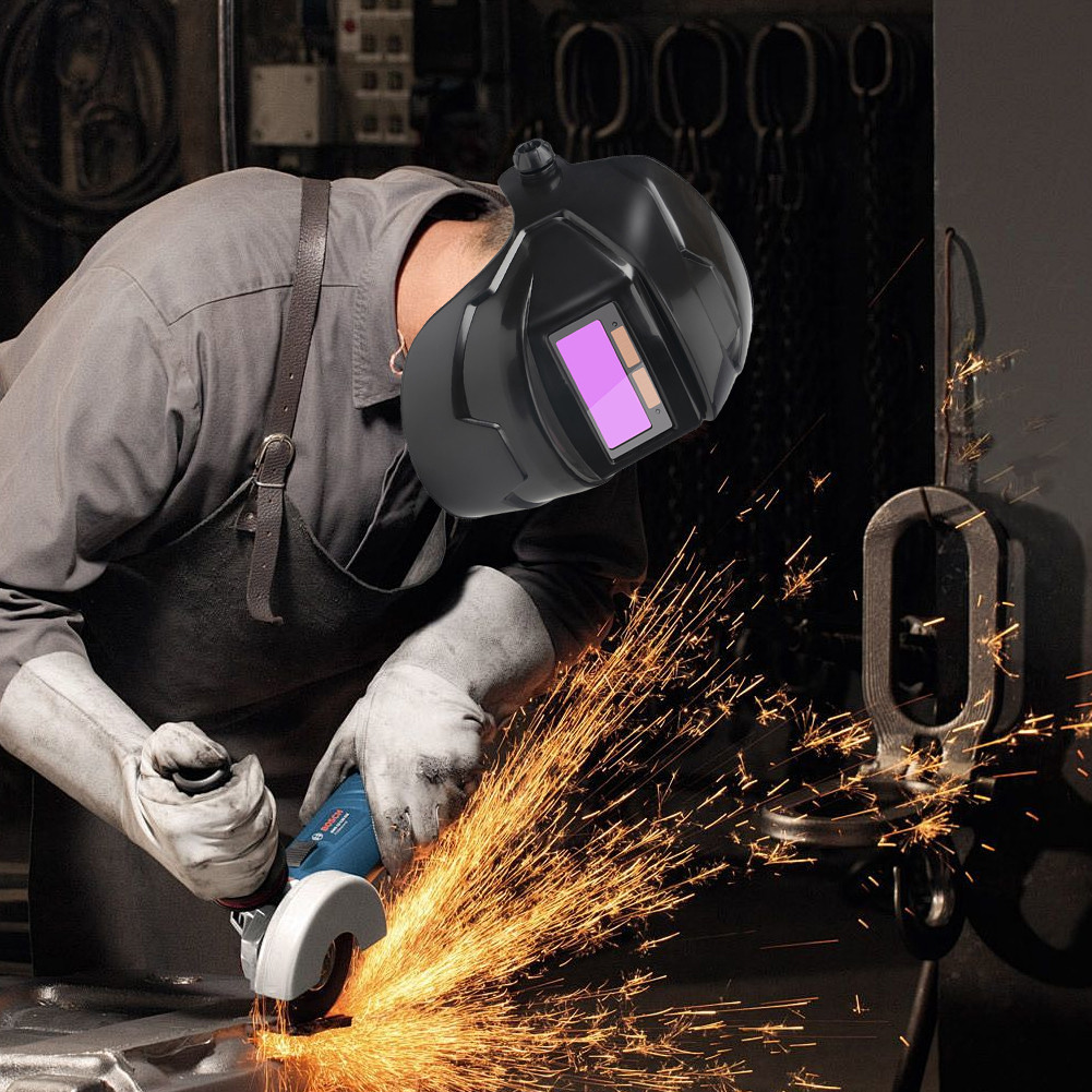 Soldering Mask Auto Darkening Solar Power Welding Mask Automatic ...