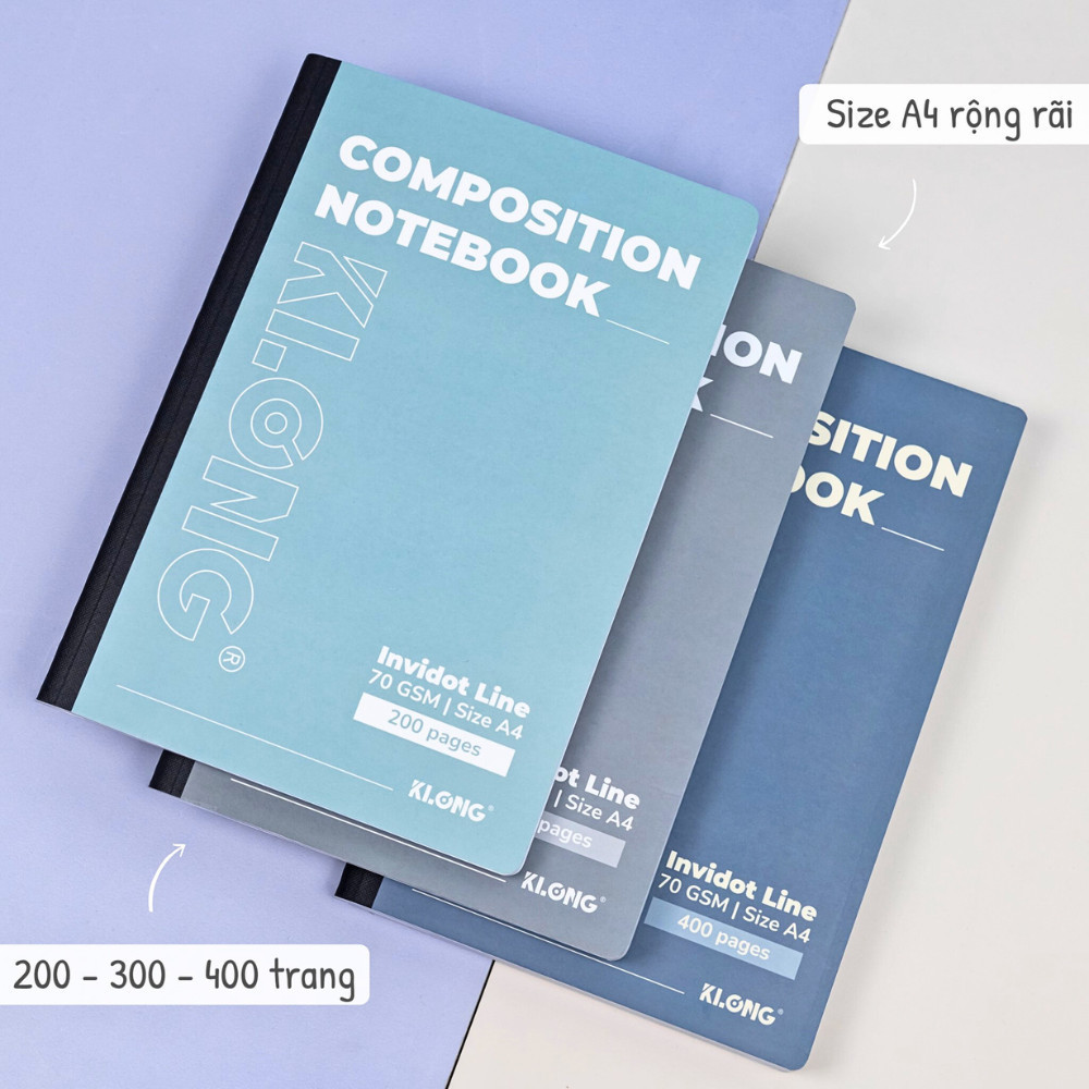 Klong exercise book MS 216 Volume a4 400 pages 70 gsm horizontal lines ...