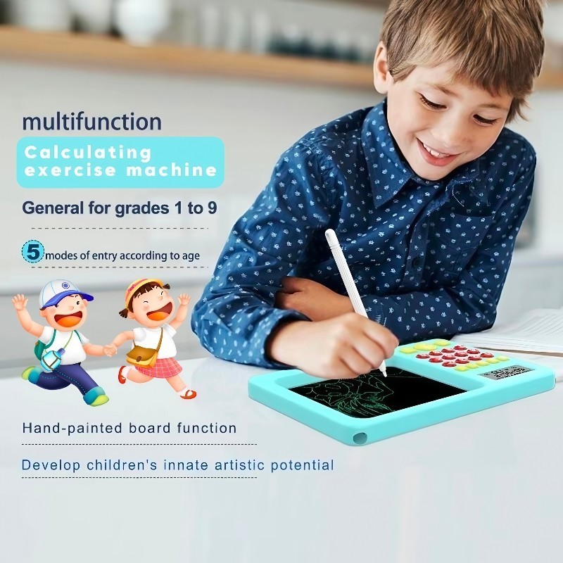 🎁MOMO🎁 Oral Calculator Learning Machine 2in1 LCD Handwriting Board for ...