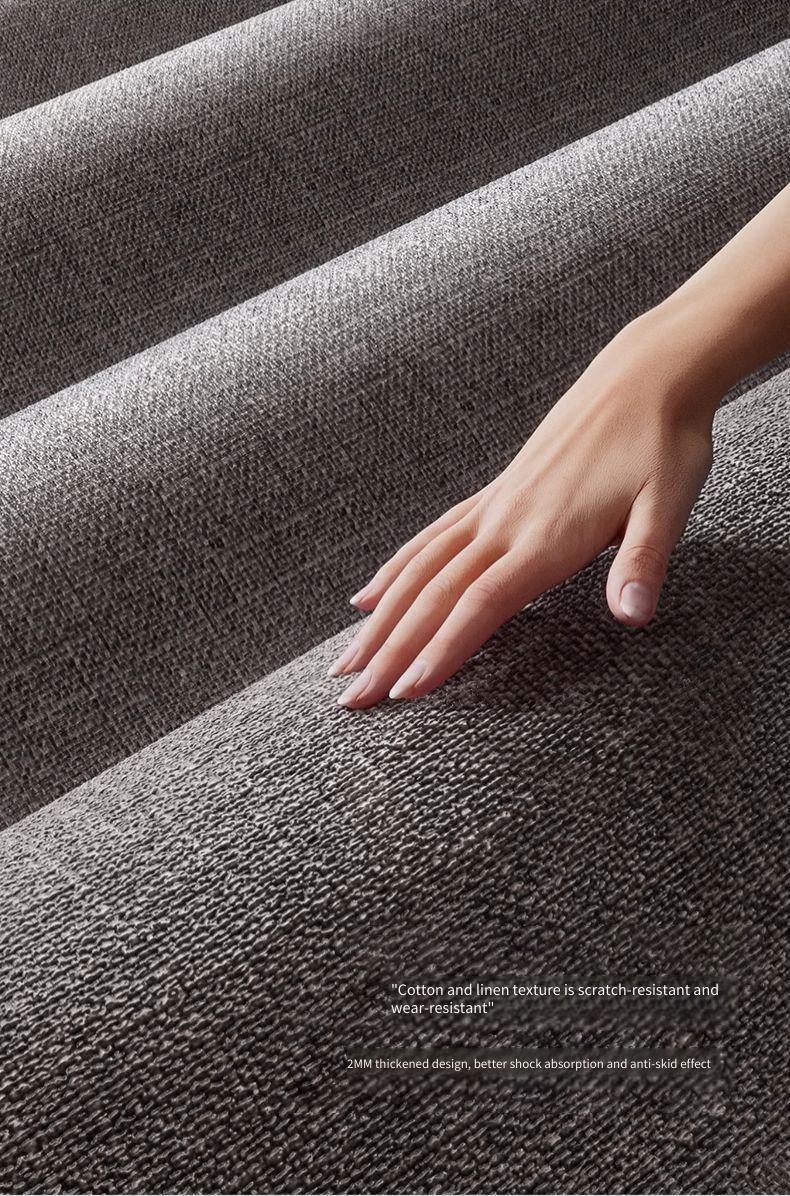 Desk Mat Computer Desk Mat Cotton and Linen Texture Leather Tablecloth ...