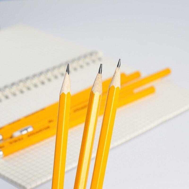 50/100/150pcs HB Wooden Lead Pencils Set Professional Drawing Journal ...