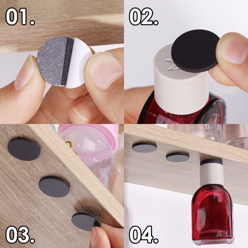 100PCS Self Adhesive Soft Magnetic Discs - Flexible Square Round ...