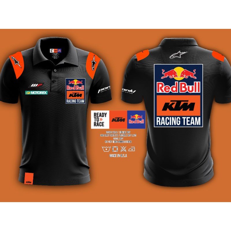 Motop2024 Red Bull KTM Factory Racing Team Men's Polo Shirt | Shopee ...