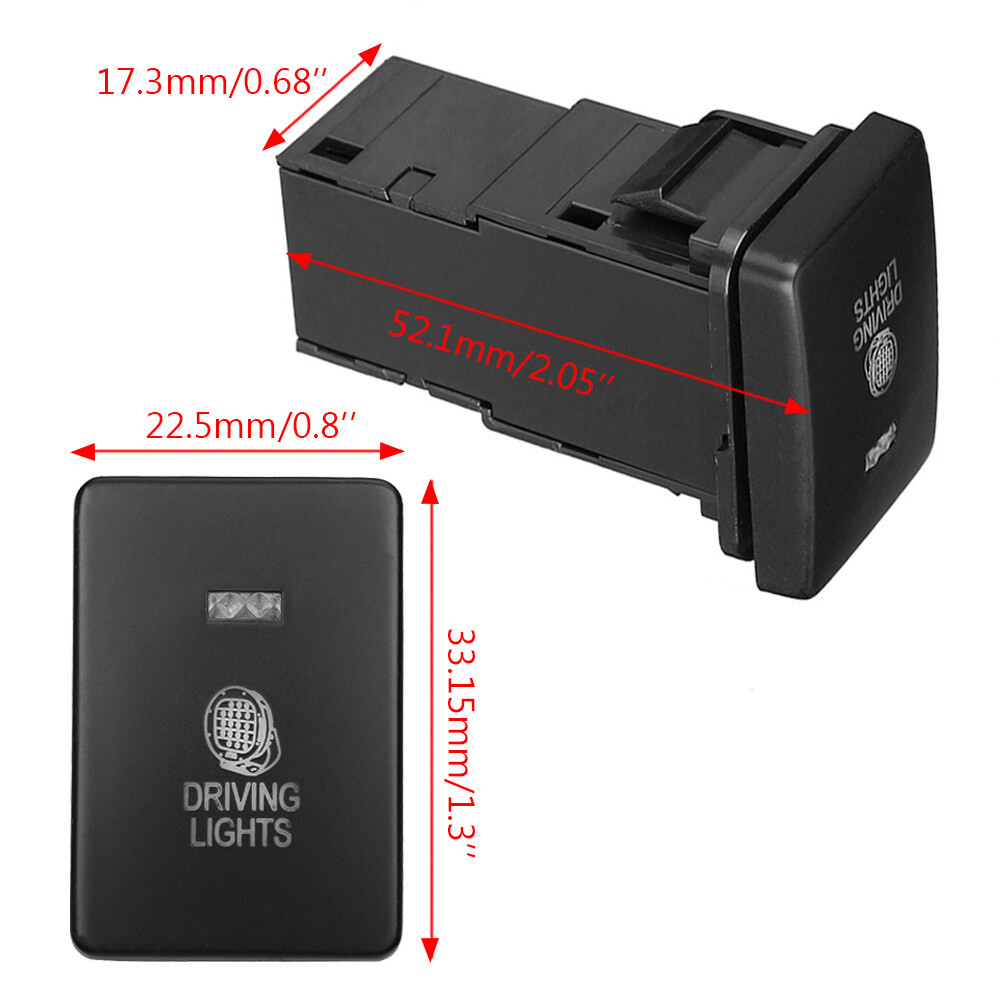 Car Push Switch Connector With Cable Mitsubishi Triton MQ MR 12V 3A Car