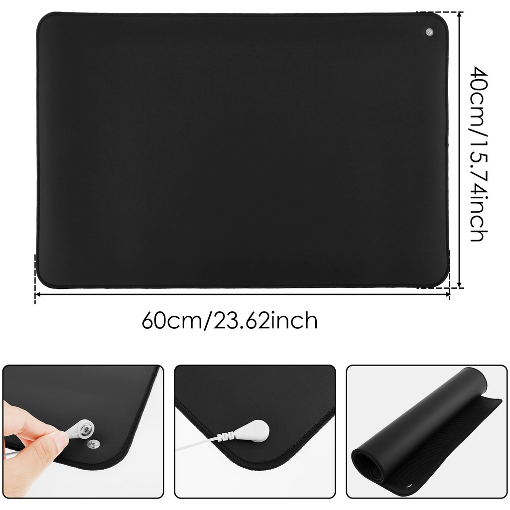 Grounding Mat with Grounding Cord Leather Grounding Pad Nonslip ...