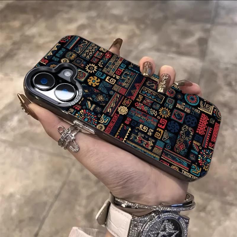 Mural Relics Case for iPhone 16 15 14 13 12 11 Pro Max XR 7 8 Plus ...