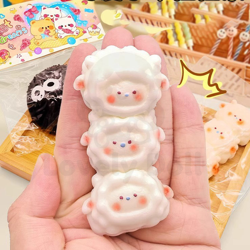 Triangle Salted Egg Yolk Squishy Toys Slow Rebound Squeezing Fidget ...