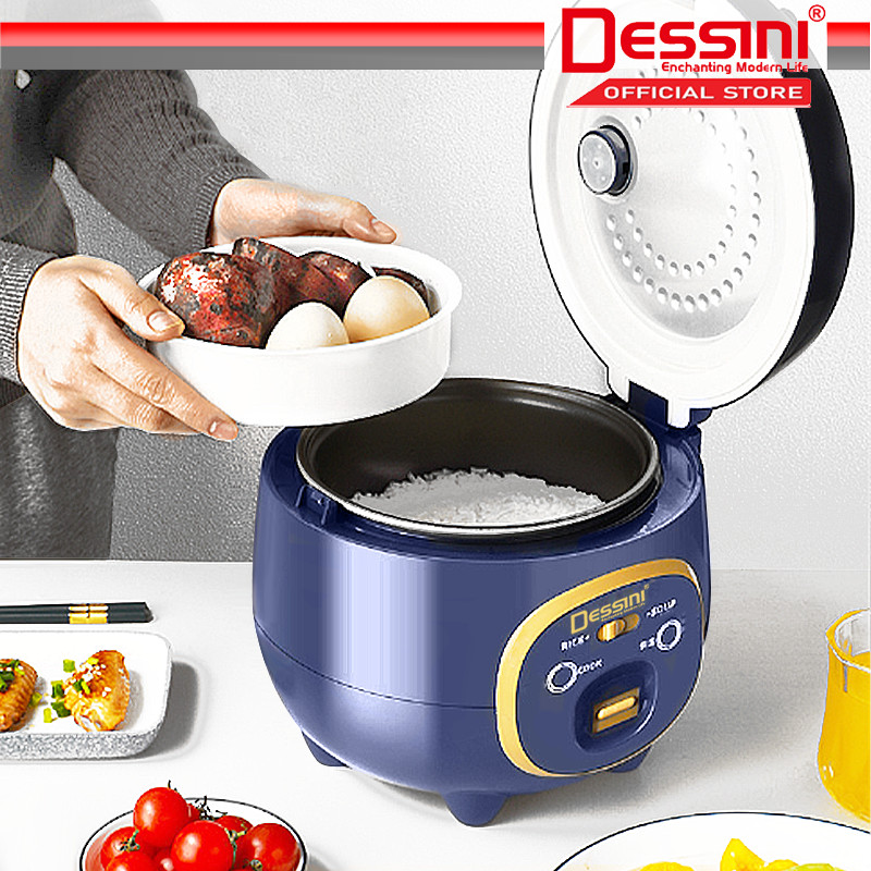 DESSINI ITALY 1.8L Electric Rice Cooker Non Stick Aluminium Inner Pot ...