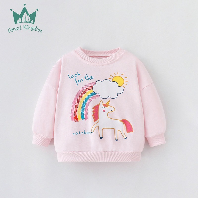 Children Children's Clothing Girls' Sweatshirt Loose Spring Autumn