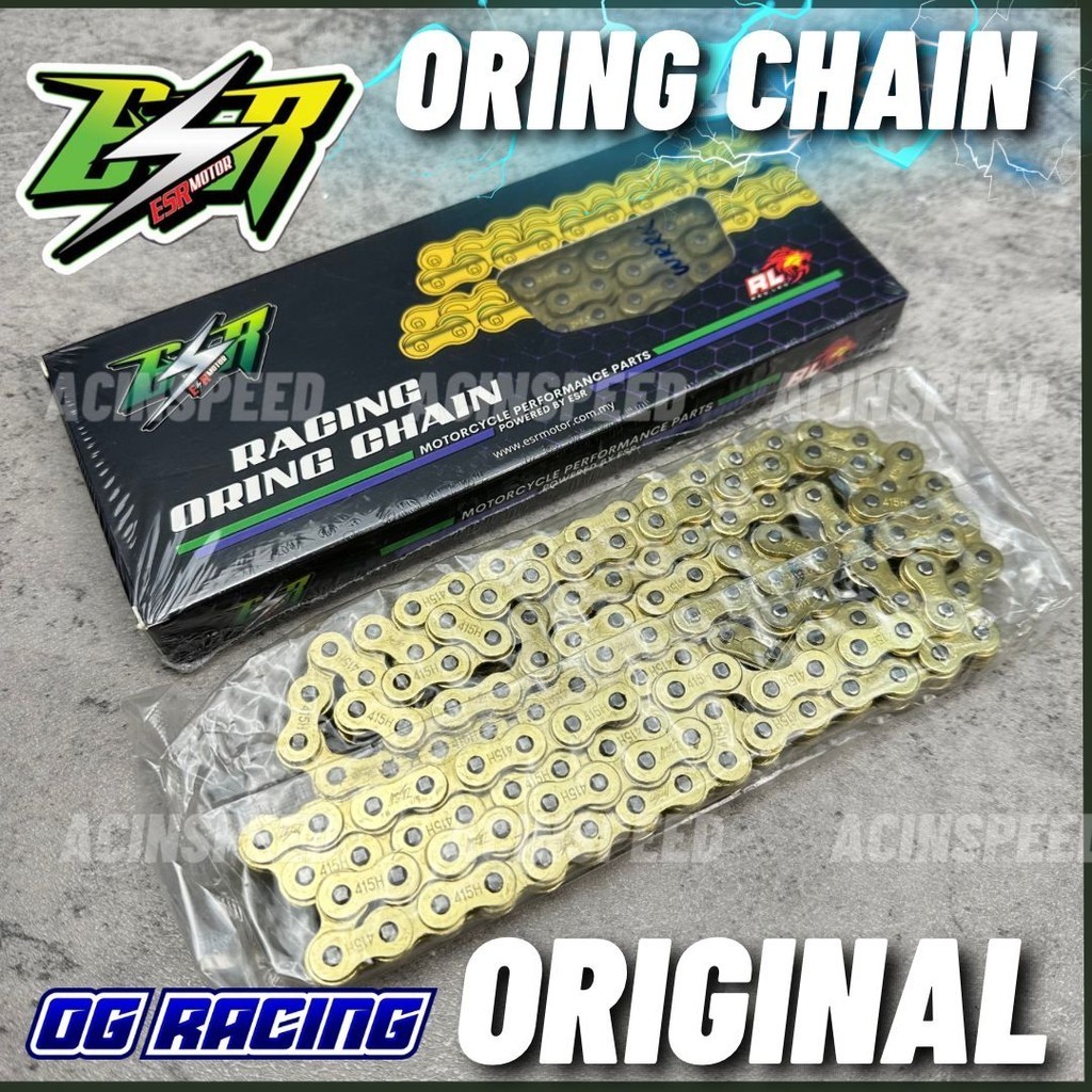 ORIGINAL ESR MOTOR RACING RANTAI/ ESR ORING CHAIN/ ESR RANTAI 415 428 ...