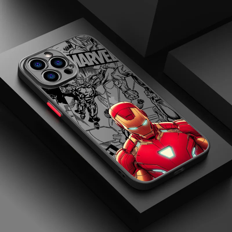 Ironman Marvel Cool Phone Case For iphone 15 11 14 Plus 16 Pro Max