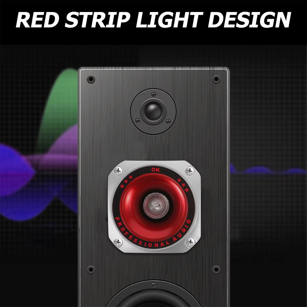Small Horn Speaker tweeter Piezoelectric Treble Square Red Strip Light ...