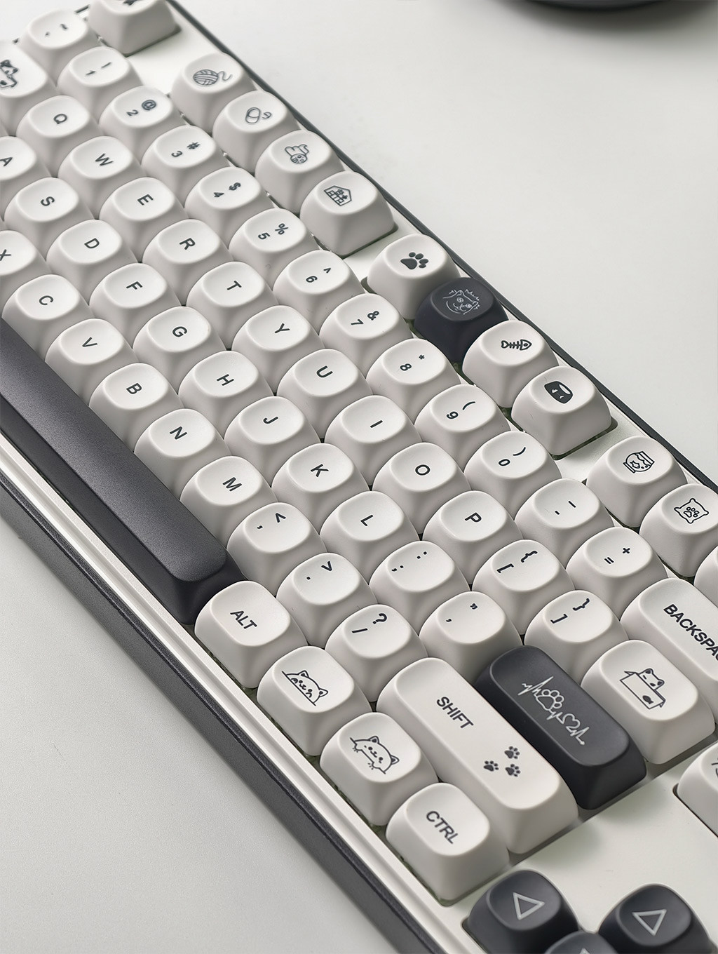 Strange Cat Keycaps MOA Profile 124 Keys PBT Dye Sublimation Aula F75 ...