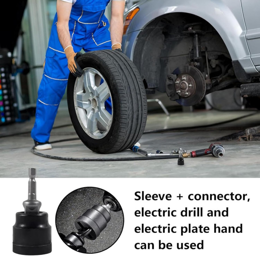 Jack Adapter Socket Wrench Car Scissor Adapter RV Stabilizer for Tire ...