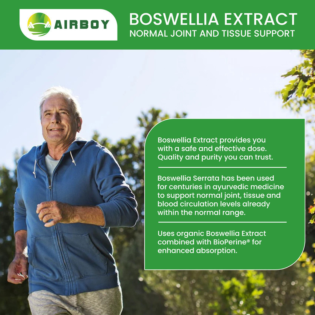 AIRBOY Boswellia Serrata Extract 710 mg - Supports normal body mobility ...