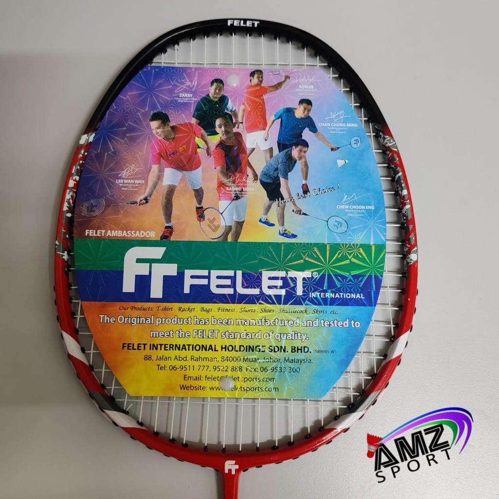 𝐅𝐄𝐋𝐄𝐓 BADMINTON RACKET 🏸⭐️Free Grip⭐️ 📣🎀『7』 『7』🎀📣 💯ORIGINAL & READY ...