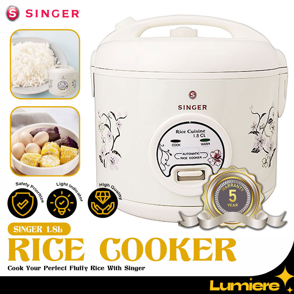 Singer Multifunctional 1.8L Rice Cooker Electric Conventional Rice ...