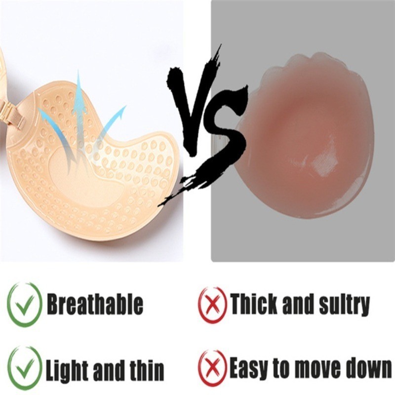 Mango Shape Silicone Chest Stickers - Silicone Invisible Strapless ...