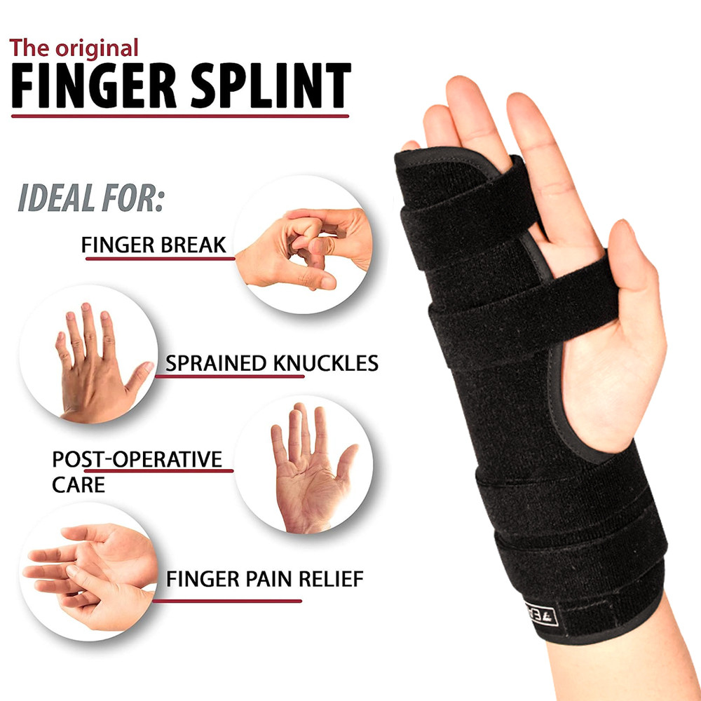 Pinky Finger Splint Boxer Fracture Brace Immobilizer for Broken Fingers ...