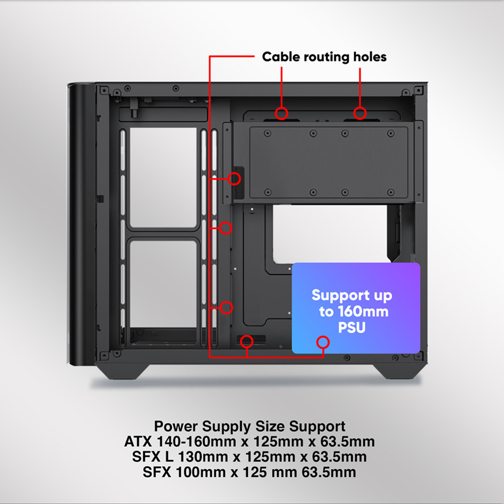 Armaggeddon AQUARON X CURVE Fish Tank Design Gaming PC Case with Dual ...