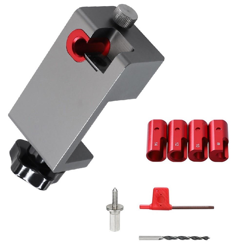 [Super] Dowel Maker Jig Tenon Dowel Plug Cutter Drill Guide Positioner