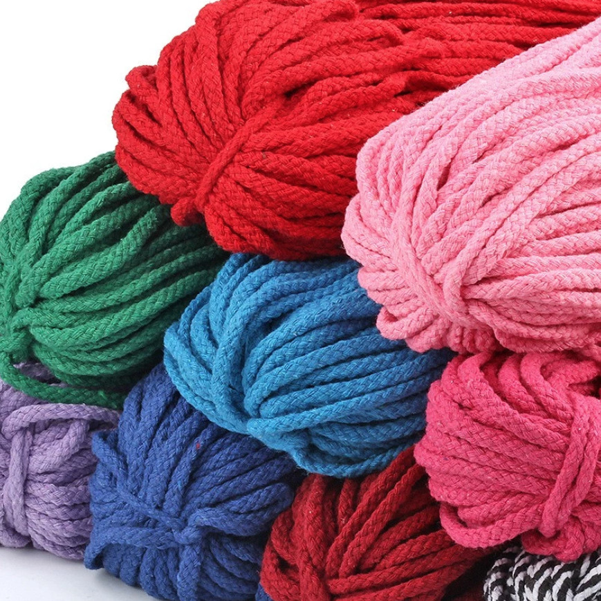 [Fabric Fanatics]5mm 8mm 1meter Braided Round Cotton Rope Craft ...