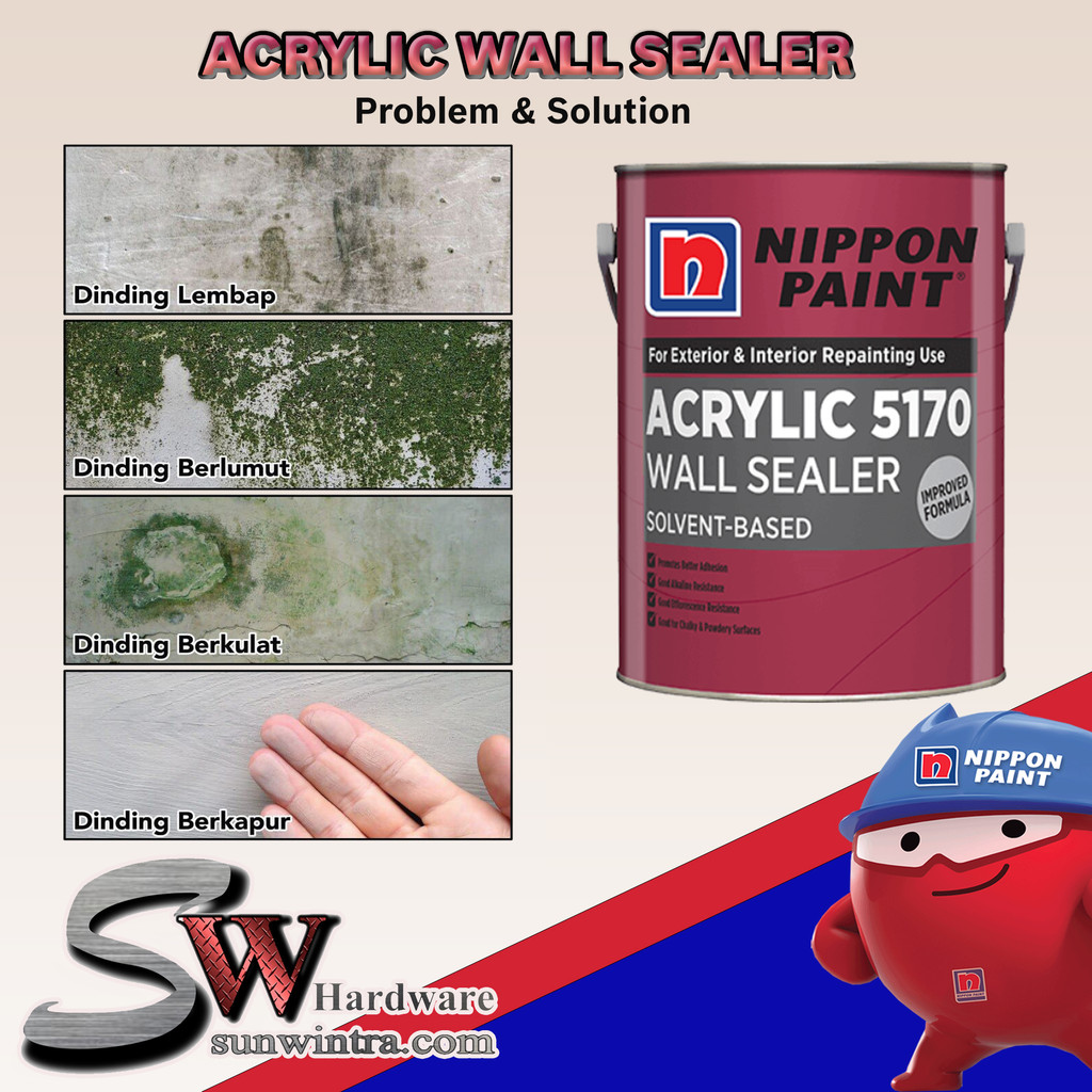 5L Nippon 5170 Wall Sealer Nippon Sealer 5170 Nippon Acrylic 5170 Wall ...