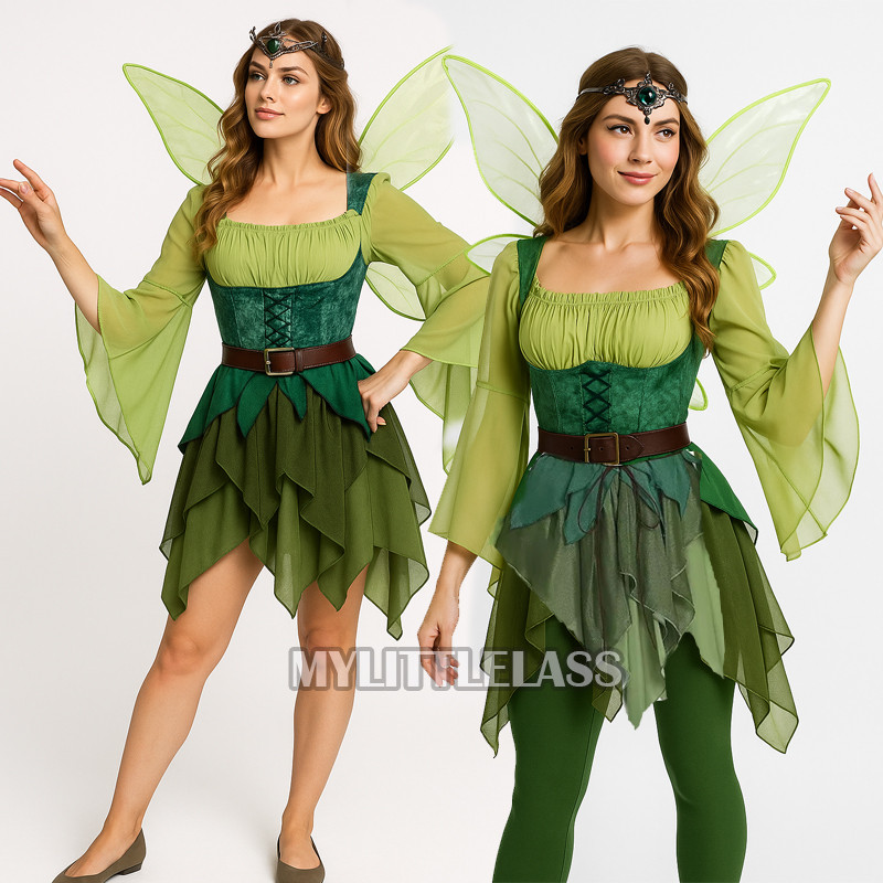 Green Elf Fairy Dress