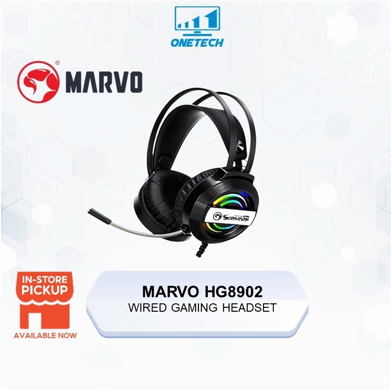 Ear Hg8902 Microphone Headphone Scorpion MARVO Scorpion HG8902 USB