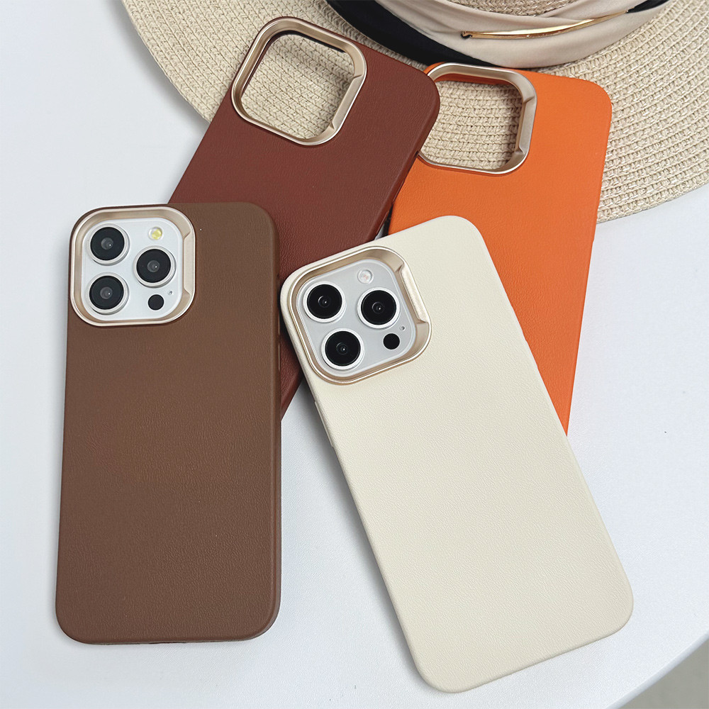 INS Solid Color Silicone Leather Phone Case for iPhone 16 11 15 14 13