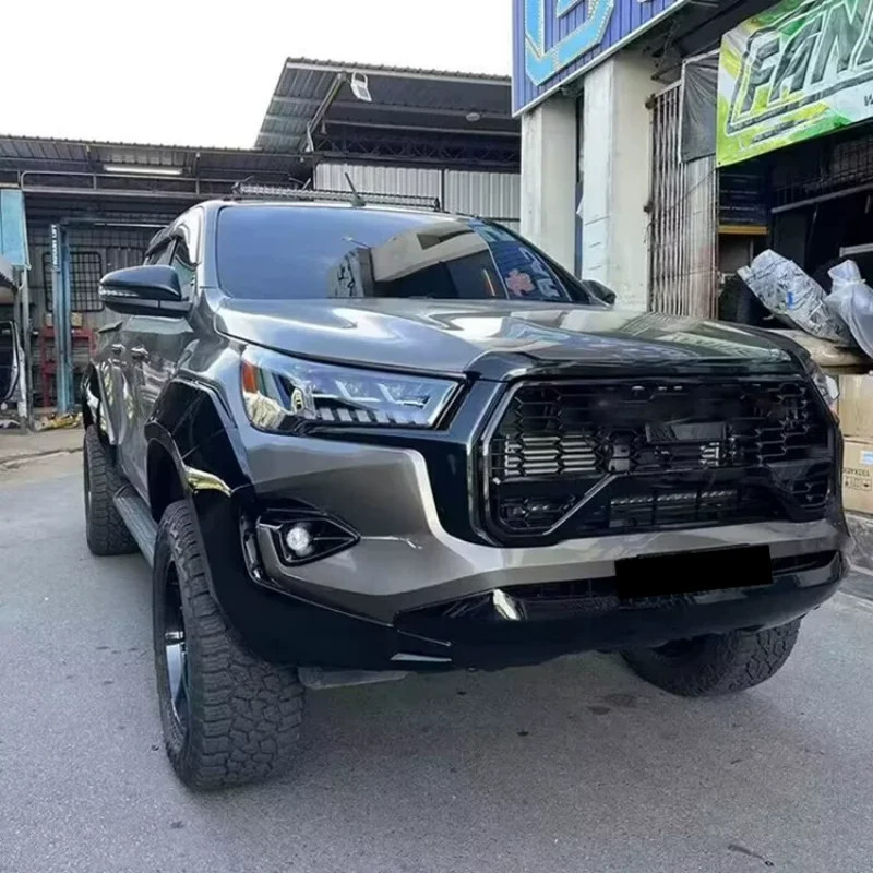 Car Body kit for Toyota HiLux REVO 15-23 modified Front bumper assembly ...