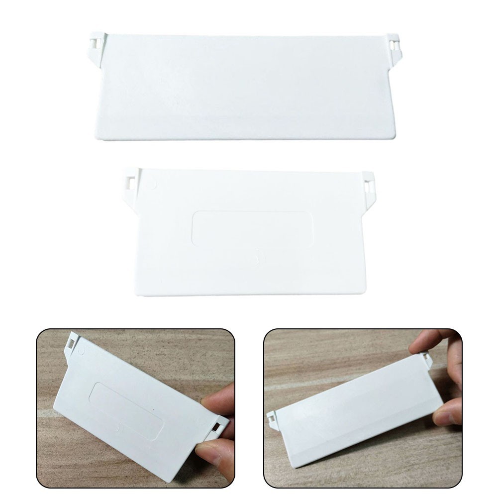 10-Pack Vertical Venetian Blind Bottom Weight Slats – Plastic Base Plates for 89 mm & 127 mm Slats, White, for Standard Vertical Blinds(89MM