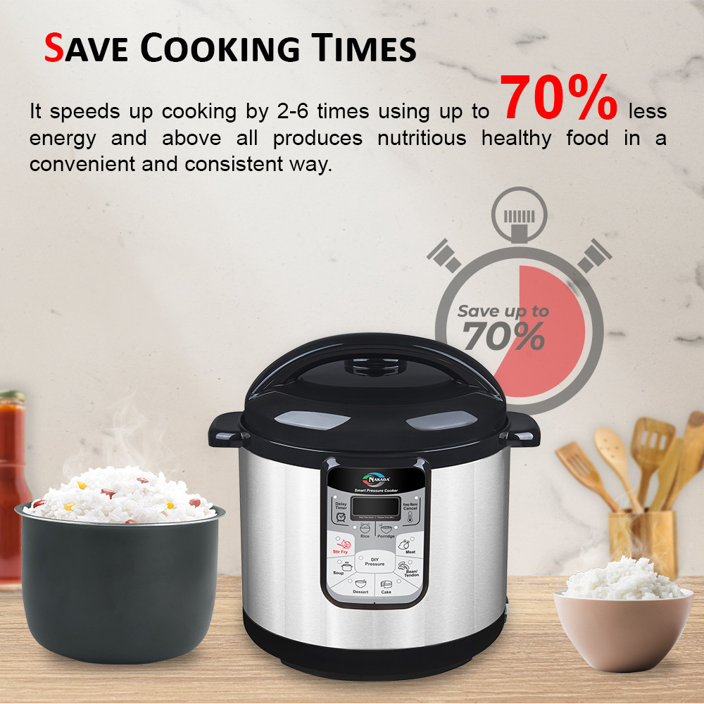 Nakada Litre Dual Pots Smart Pressure Cooker NKD6050 (1 NON
