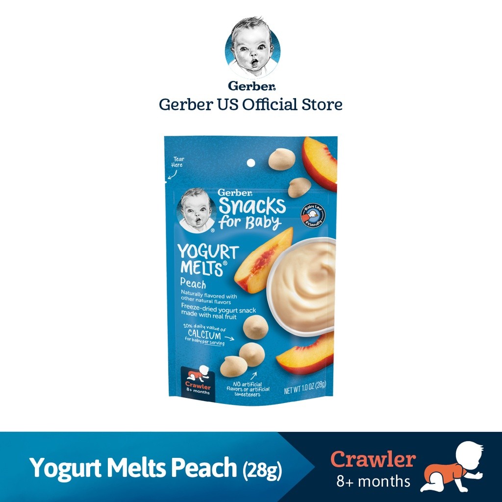 Gerber Yogurt Melts Peach 28G | Shopee Malaysia