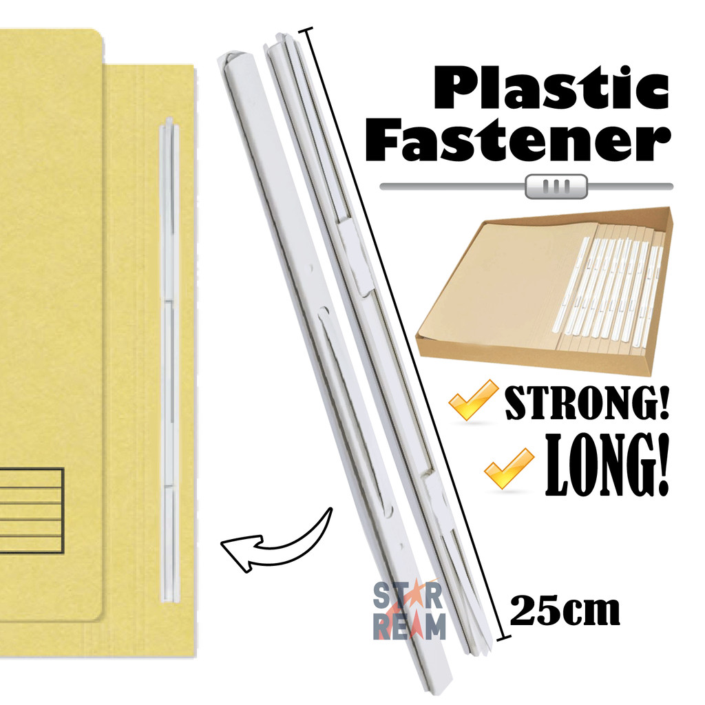 10pcs Strong Plastic Long Fastener (250mm) Paper Fastener with Giant ...