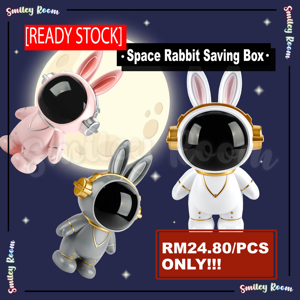 [Ready Stock] Space Rabbit Saving Box 太空兔存钱罐 Tabung Arnab Angkasa ...