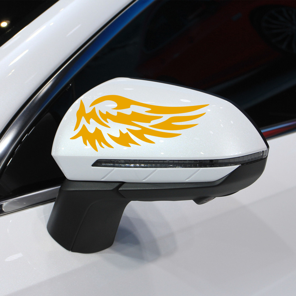 Feather Wing Car Sticker Reflective Car Body Rear Rearview Mirror ...