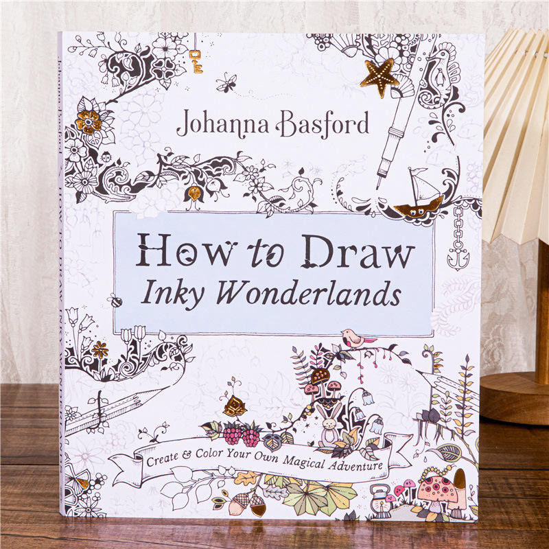 English Version How To Draw Inky Wonderlands Coloring Book Adult ...