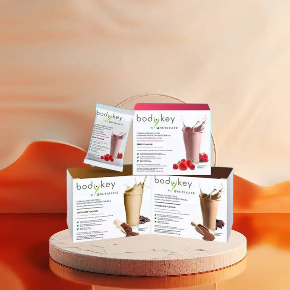BodyKey by Nutrilite Meal Replacement Shake: Berry, Cafe & Chocolate ...