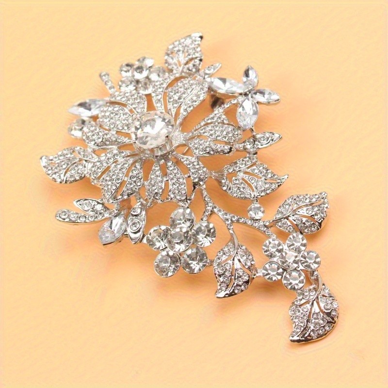 HAISWET Retro Gold Tone Multicolor Flower Brooch Pin - Women's Shawl & Sweater Accessory 3 thumbnail image