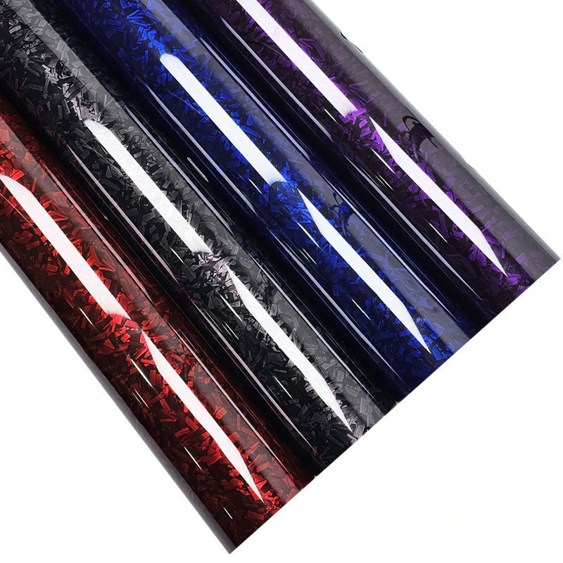 PET Carbon Fiber Color Change Sticker Interior Rearview Mirror