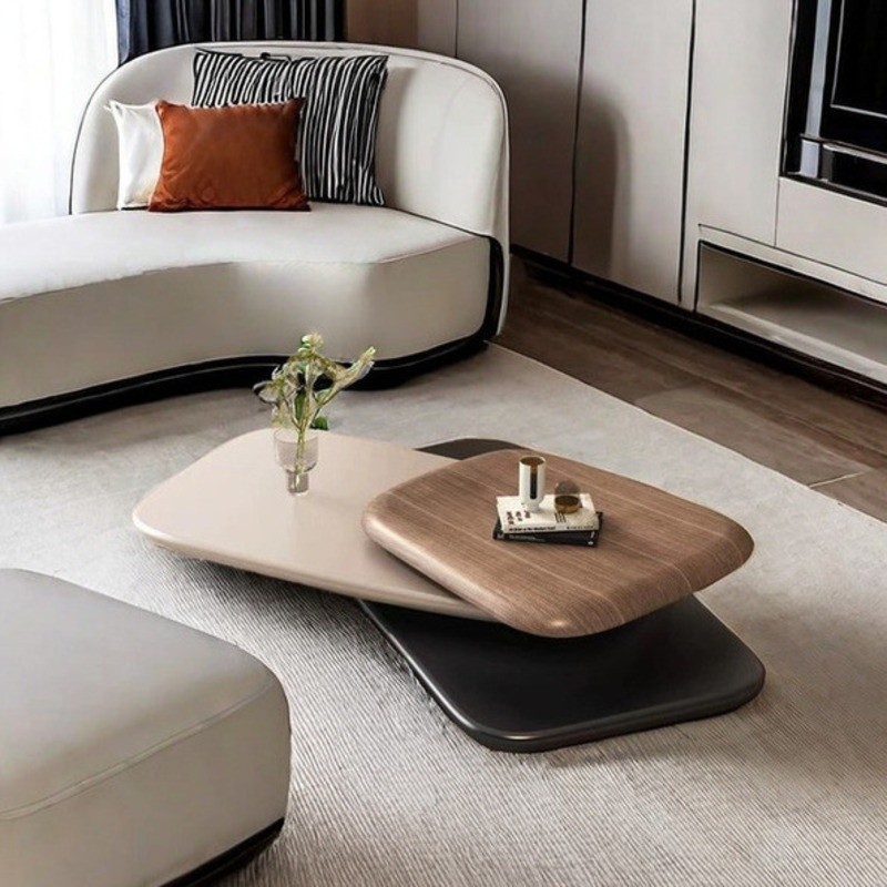 R2 Rotate R2 Tea Living Modern Room Sofa Side Coffee Table With Storage ...