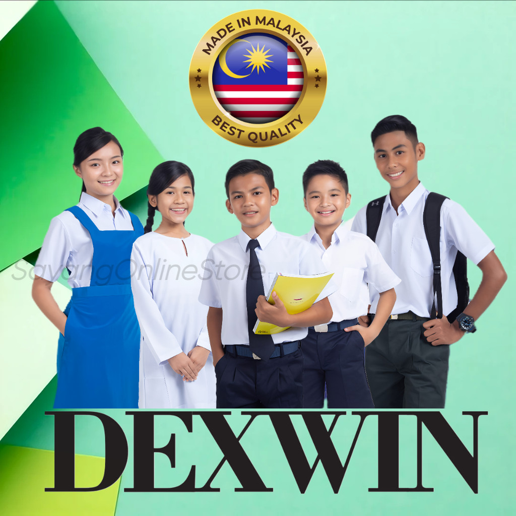 Dexwin School Girl Uniform White Shirt Cotton Koshibo Kemeja Putih ...