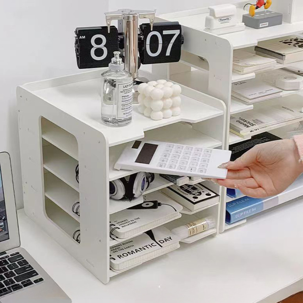 A4 Paper Tray File Document Tray Office Storage Desk Rack Stationery ...