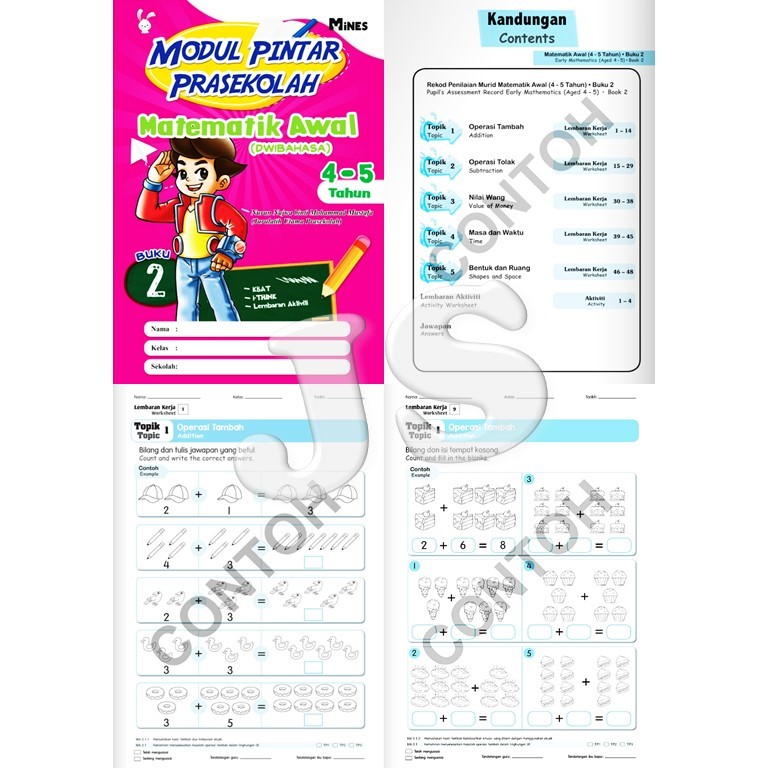 MODUL PINTAR PRASEKOLAH TAHUN 4.5 & 6 | MATEMATIK | SAINS | JAWI - KSPK ...