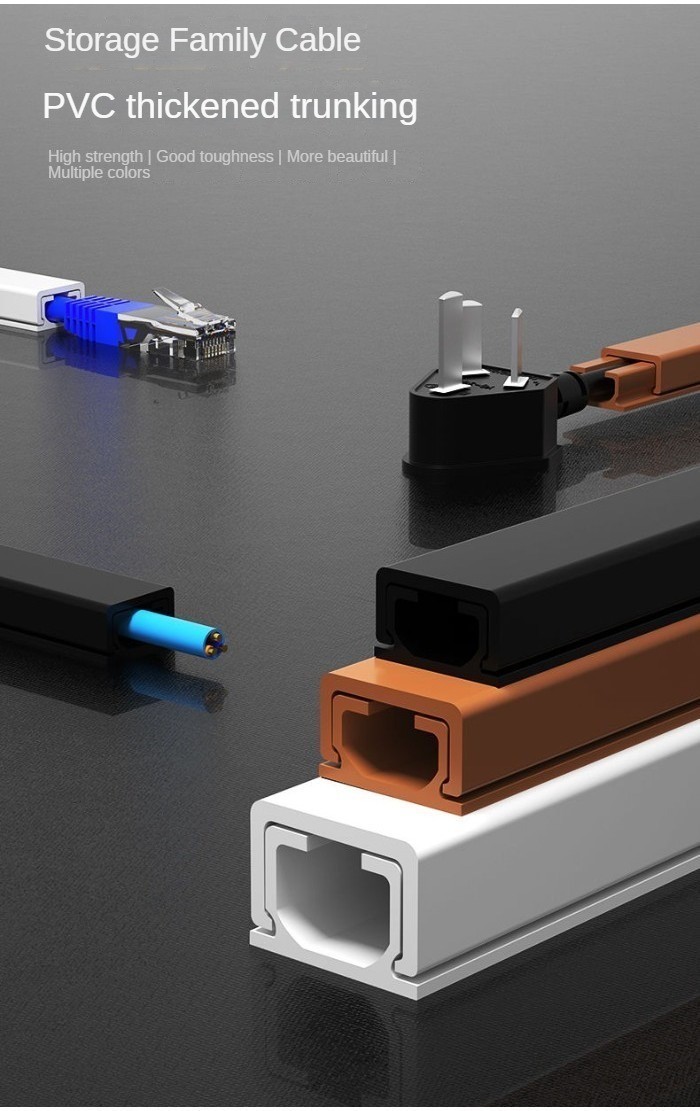 PVC Self-Adhesive Trunking Mini Square Trunking Network Power Cable ...