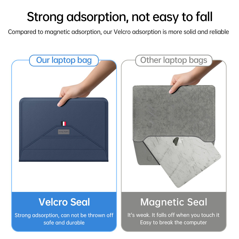 Solid color laptop stand computer sleeve suitable for 13/14/15/15.6 ...