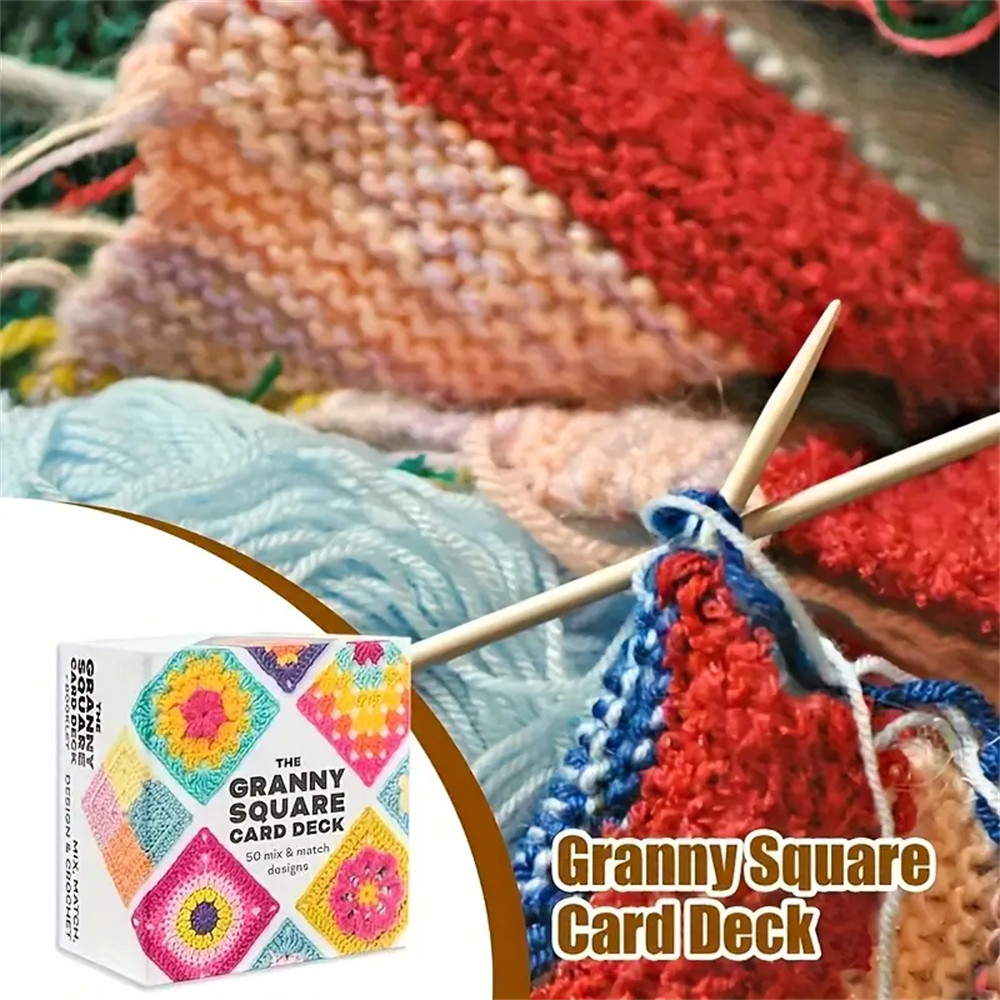 1 Set 50pcs Square Knitting Pattern Cards Set - Beginner DIY Crochet ...