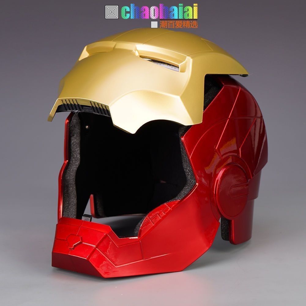 Iron Man Helmet Luminous Hood Mask Jarvis Wearable Full Body ...