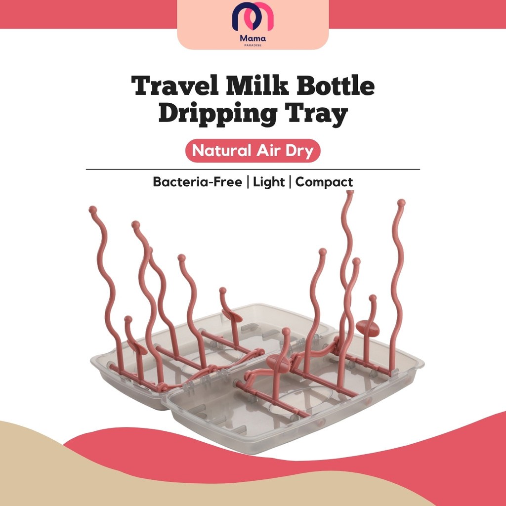 Mimo Baby Travel Milk Bottle Dripping Tray in the Box | Natural Air Dry ...